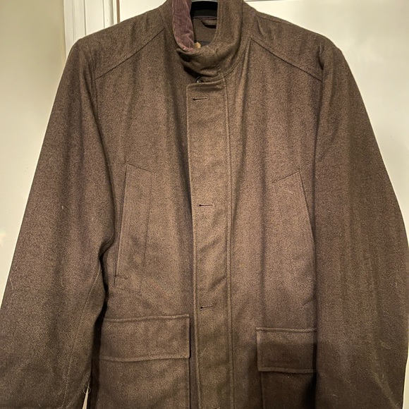 Mens Wool Barbour coat - Picture 1 of 3